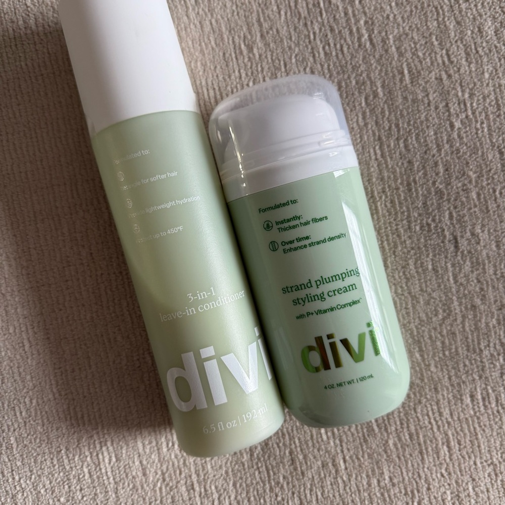 Divi Hair Bundle Styling Cream & Leave in Conditioner SEALED